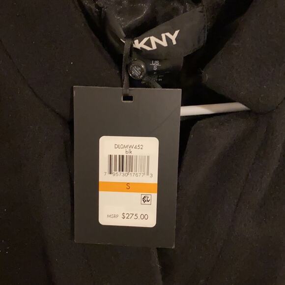 NWT DKNY Coat women BLACK SIZE SMALL - Picture 6 of 10